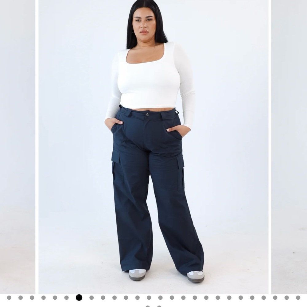 Women's Navy Cargo Pants